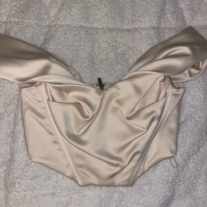 House of CB cropped, off the shoulder top